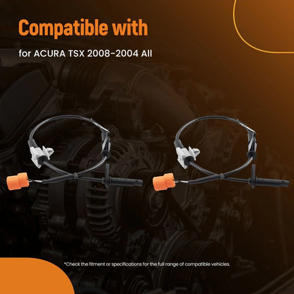 2X Rear Wheel Speed Sensors for Acura TSX 2004-2008 57470SEA013