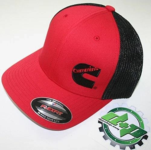 Cummins Flex Fit Ball Cap for Ram (Red/Black)