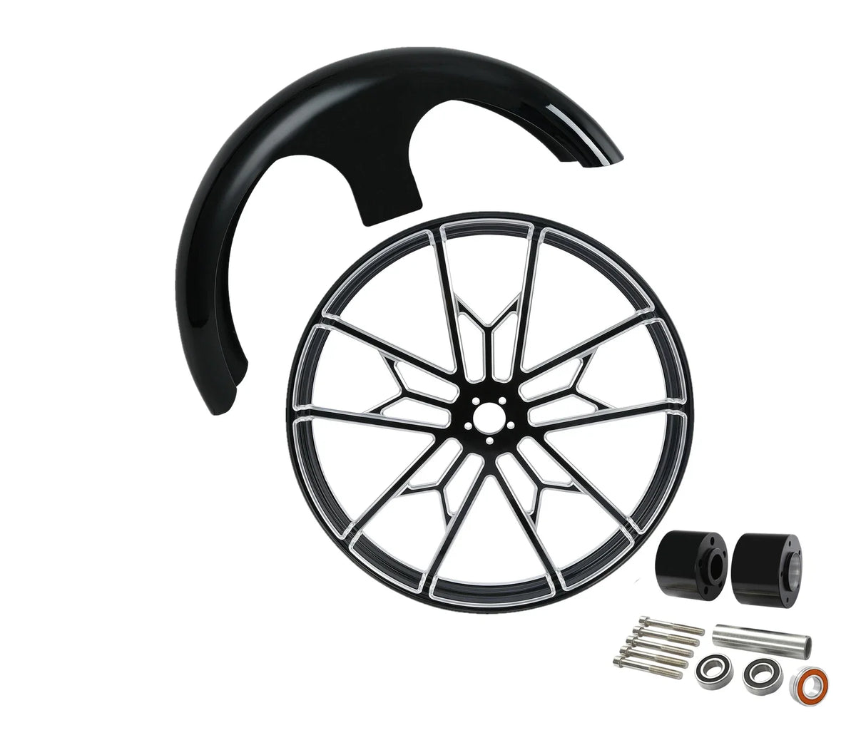 30" Front Rim & Fender with Dual Hub for Harley Road Glide 2008–2023