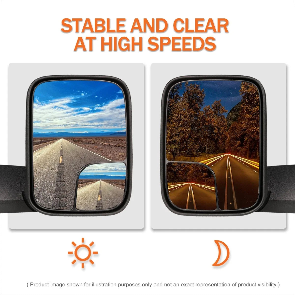 Manual Foldable Towing Mirrors Set for 1500/2500/3500 Dodge Ram (94-97)