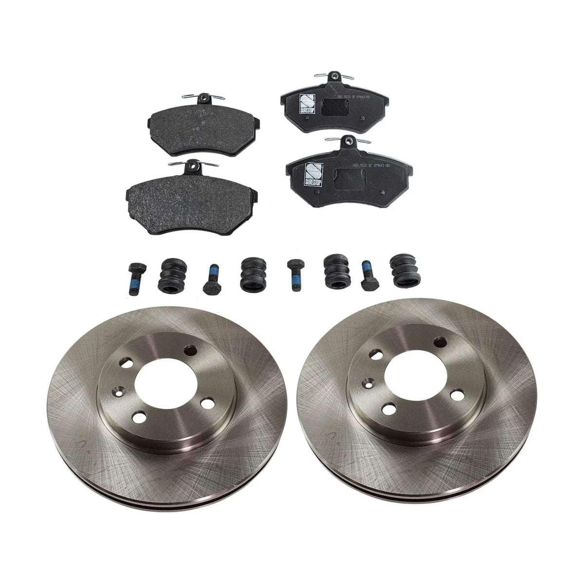 Disc Rotors and Brake Pads Kit for VW Golf Jetta Passat Cabrio