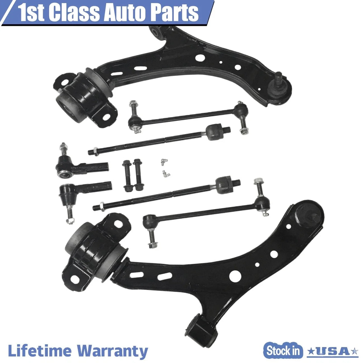 Front Suspension Lower Control Arms & Tie Rods for Ford Mustang (2005–2010)