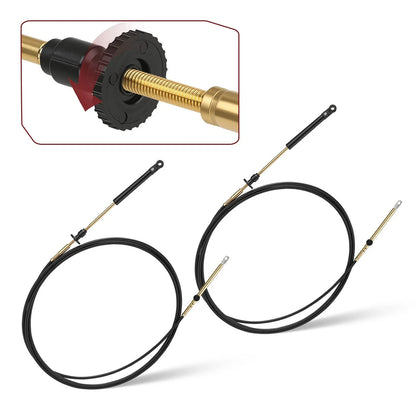 2X Throttle Shift Remote Snap-In Control Cable 14' for Johnson Evinrude