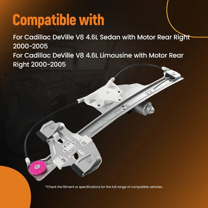 Window Lifter Electric for Cadillac DeVille (2000–2005) 10393233