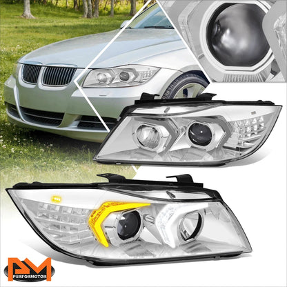 LED DRL Projector Headlight with Signal for BMW 3-Series 2009-2012