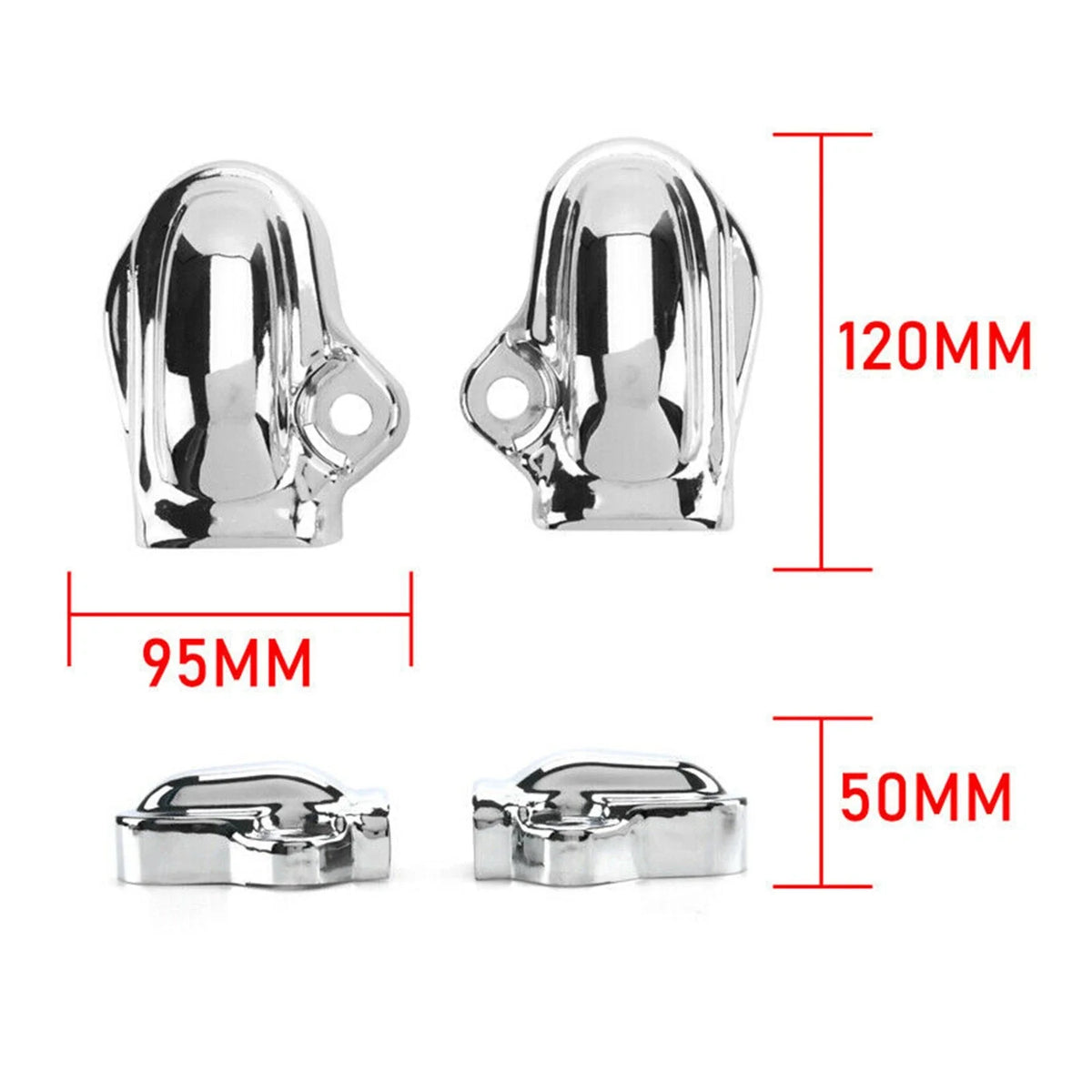 Rear Bar Shield Covers for Axle Nuts - V-Rod VRSC Night Rod 2002-2017