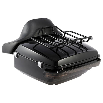 LED Backrest Pad Rack for Harley Touring Models Road Glide 2014-2026