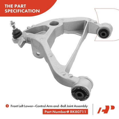 2X Front Control Arms with Ball Joints for Ford Expedition