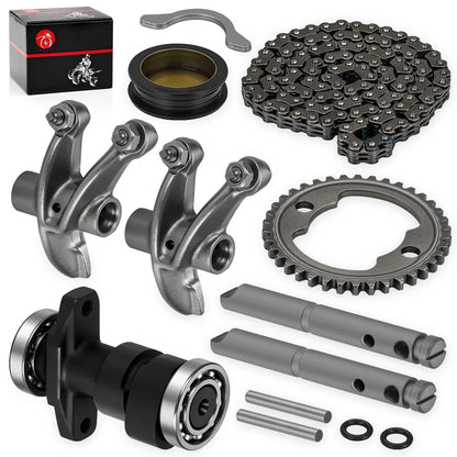 Camshaft Rocker Arm Kit with Chain Gear Sprocket for Honda TRX300EX 93-08