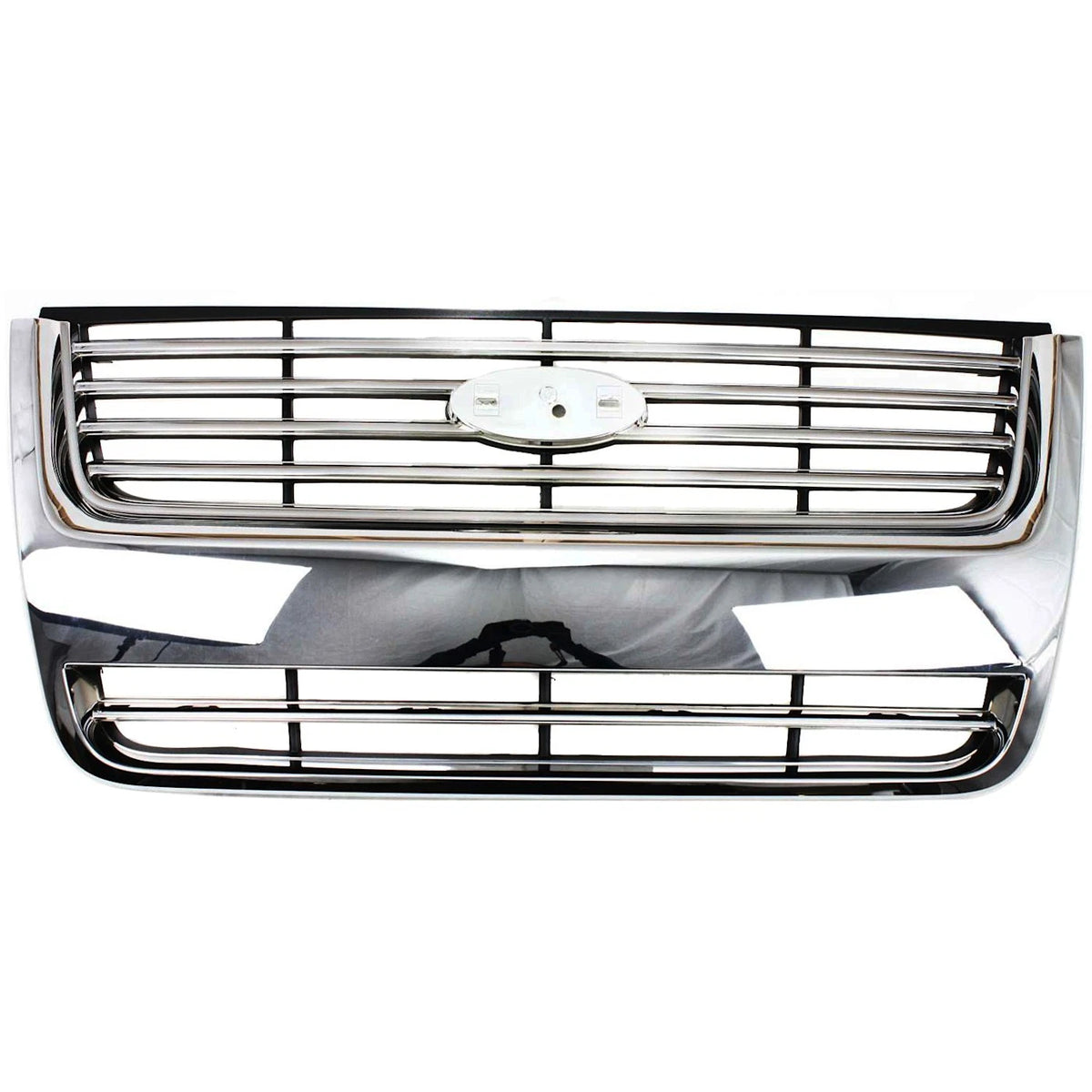 Grille for Ford Explorer (2006–2010) Chrome Shell w/ Black Insert