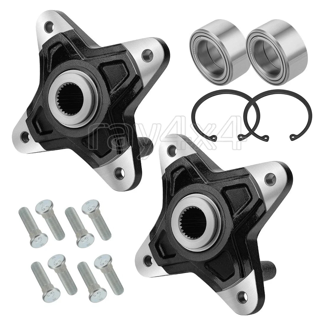 Rear Wheel Hub & Bearing Set with Bolts for RZR XP 900 (2011-2013)