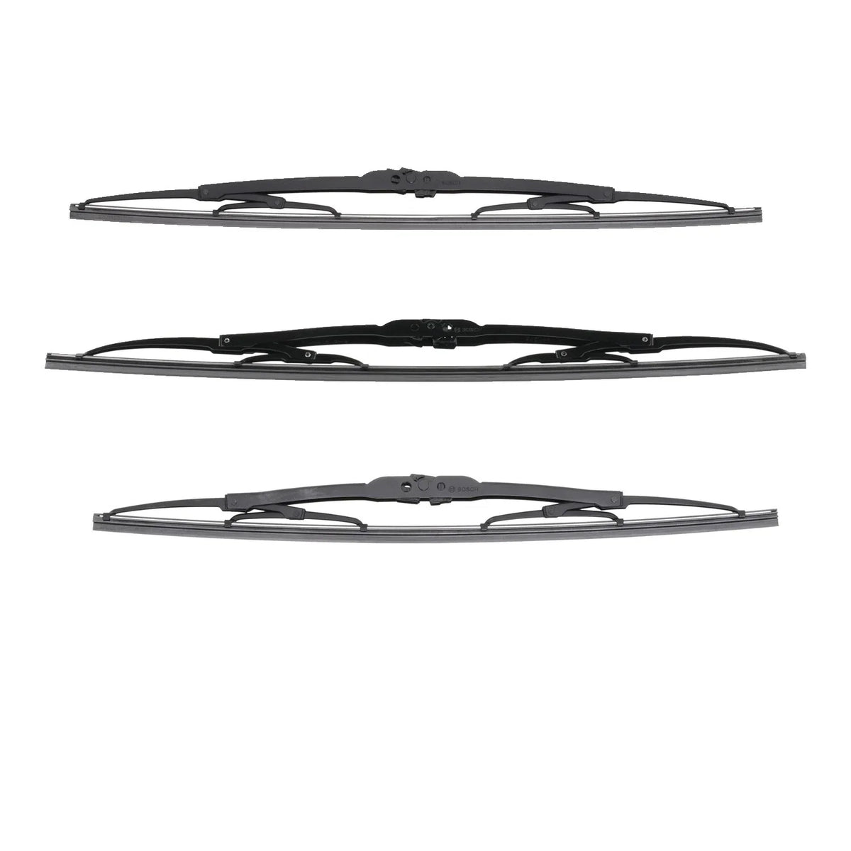 3pc Wiper Blade Kit for Bosch Micro Edge (Front LH 19", RH 17", Rear 20")