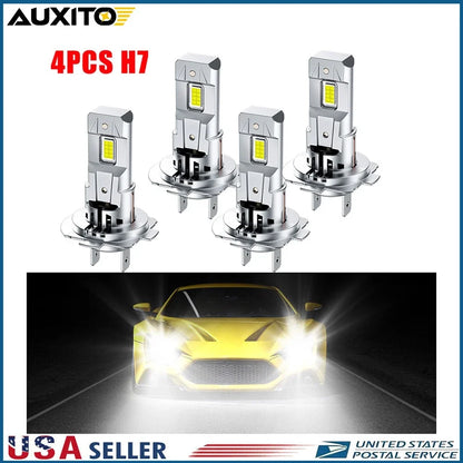 LED Headlight Bulb Kit H7 - 6500K 60000 Lumens