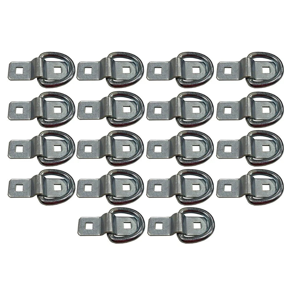 3/8" Bolt on D Ring Tie Down for Trailer Flatbed (5000# Zinc Plated)
