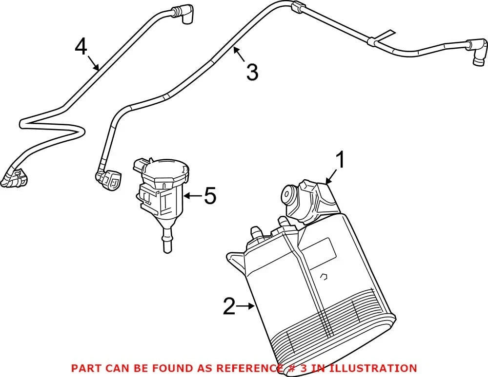 Vacuum Hose for Dodge Durango (2011–2023) OEM Mopar