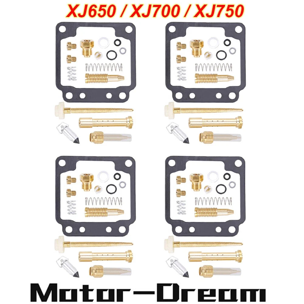 Set of 4 Carburetor Rebuild Repair Kits for Yamaha Seca 750 XJ750R (1981–1983)