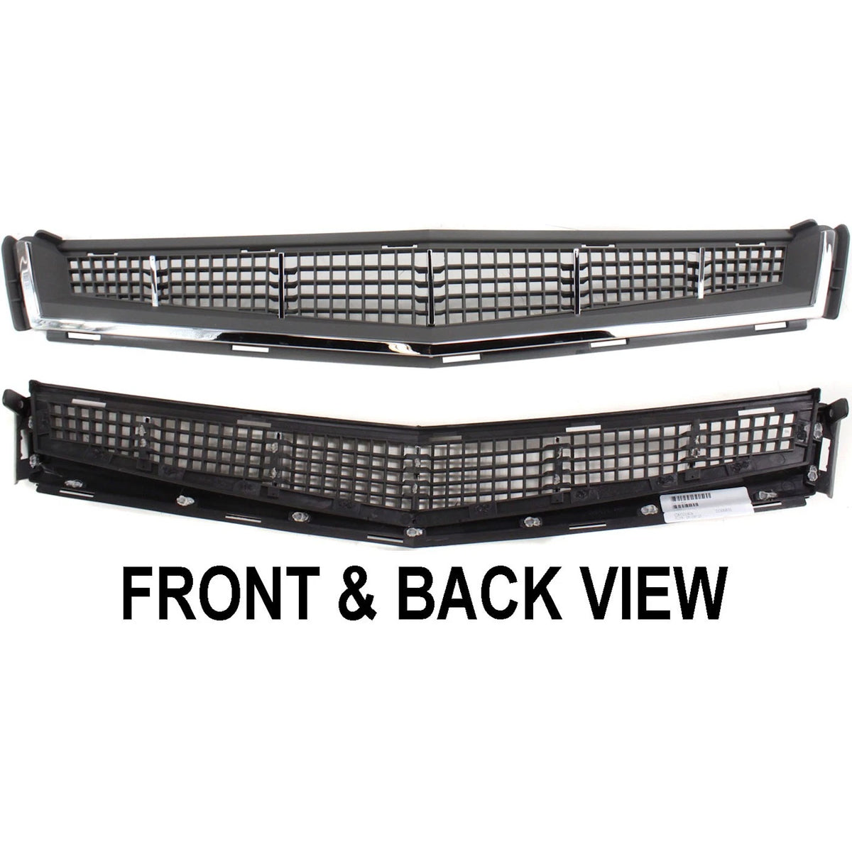 Bumper Grille for Cadillac CTS (2008–2012) Gray Chrome Molding