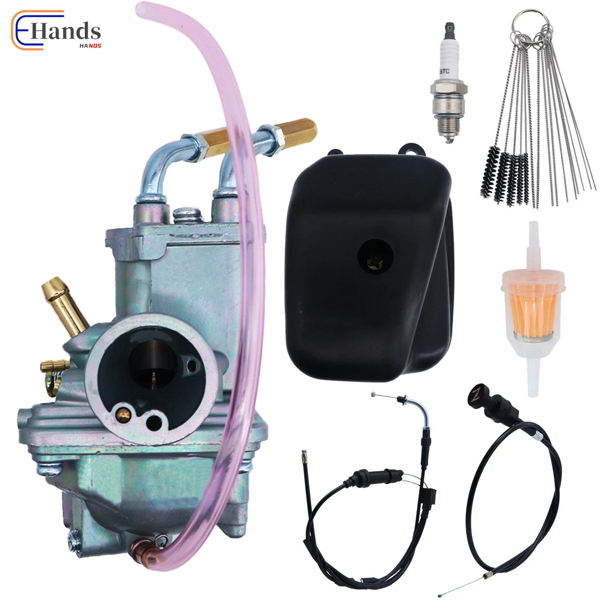 Carburetor & Throttle & Choke Cable & Air Filter Box for Yamaha PEEWEE PY50 PW50 (1990–2023)