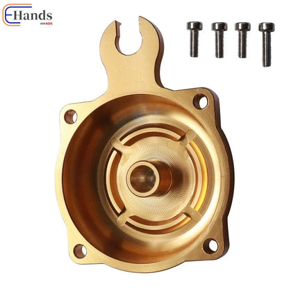 CV40 Carburetor Top Cover - Yellow Finish for Harley FXR Dyna Softail