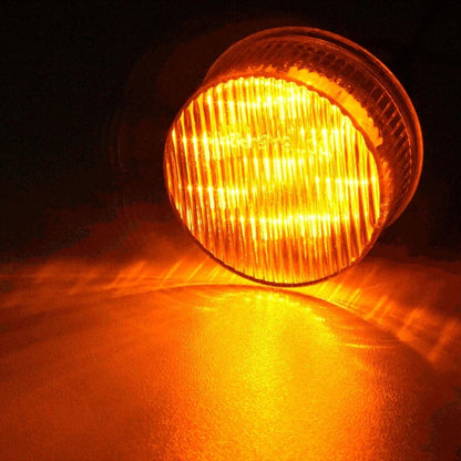10X Amber Round Side Marker Lights for Trailer Clearance - Universal