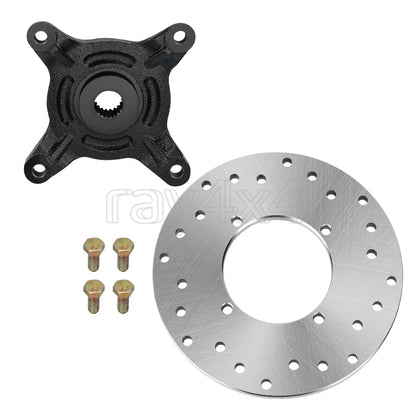 2002 Polaris Xpedition 325 Rear Left Brake Disc Rotor & Wheel Hub