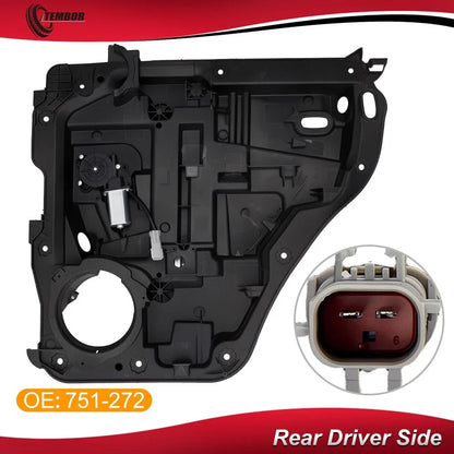 Rear Left Window Regulator Assembly with Motor for Dodge Nitro (2007-2011)