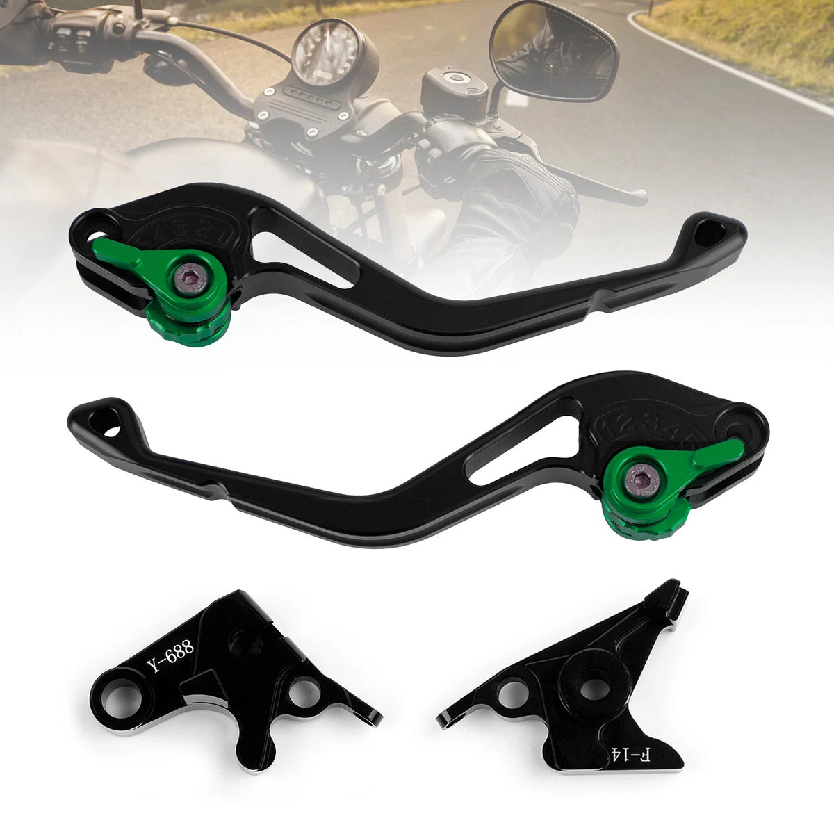 Short Clutch Brake Lever for Yamaha YZF R1 R6 FZ1 FAZER R6S (2000–2023)