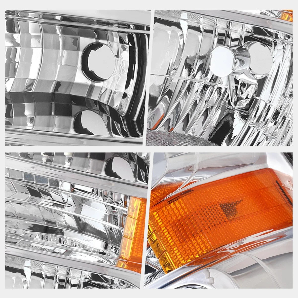Headlight Lamp Chrome/Clear for E150 E250 E350 E450 F650 F750 2008-2021