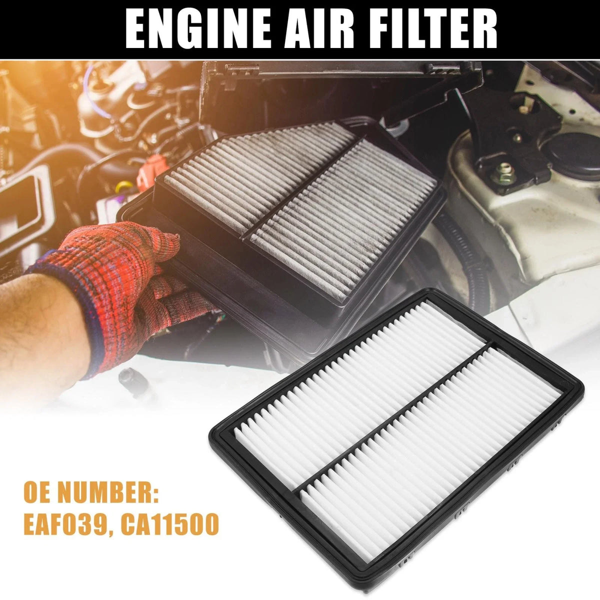 Car Engine Air Filter CA11500 for Hyundai Santa Fe (2013–2019) & Kia Sorento (2014–2015)