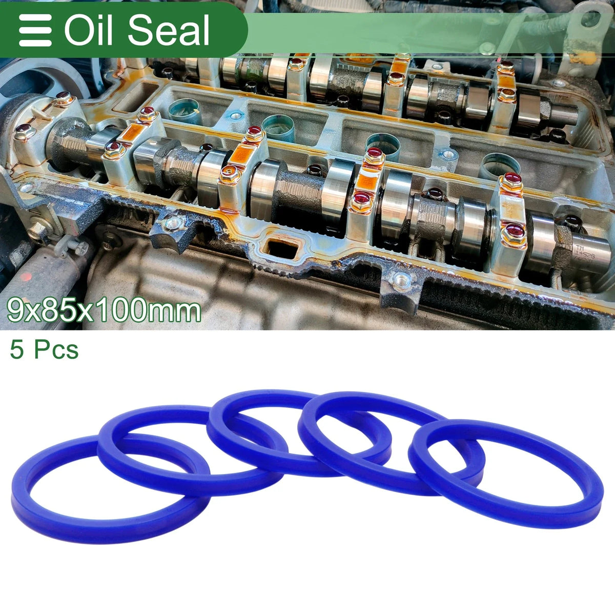 Set of 5 Oil Seal Rotary Shaft Seal 85x100x9mm High Pressure TPU