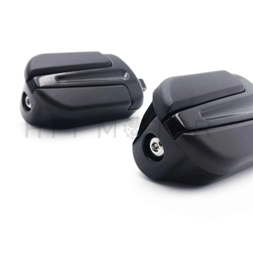 Black Foot Pegs Set for Harley Softail Slim FLS/FLSS (1984-2017)