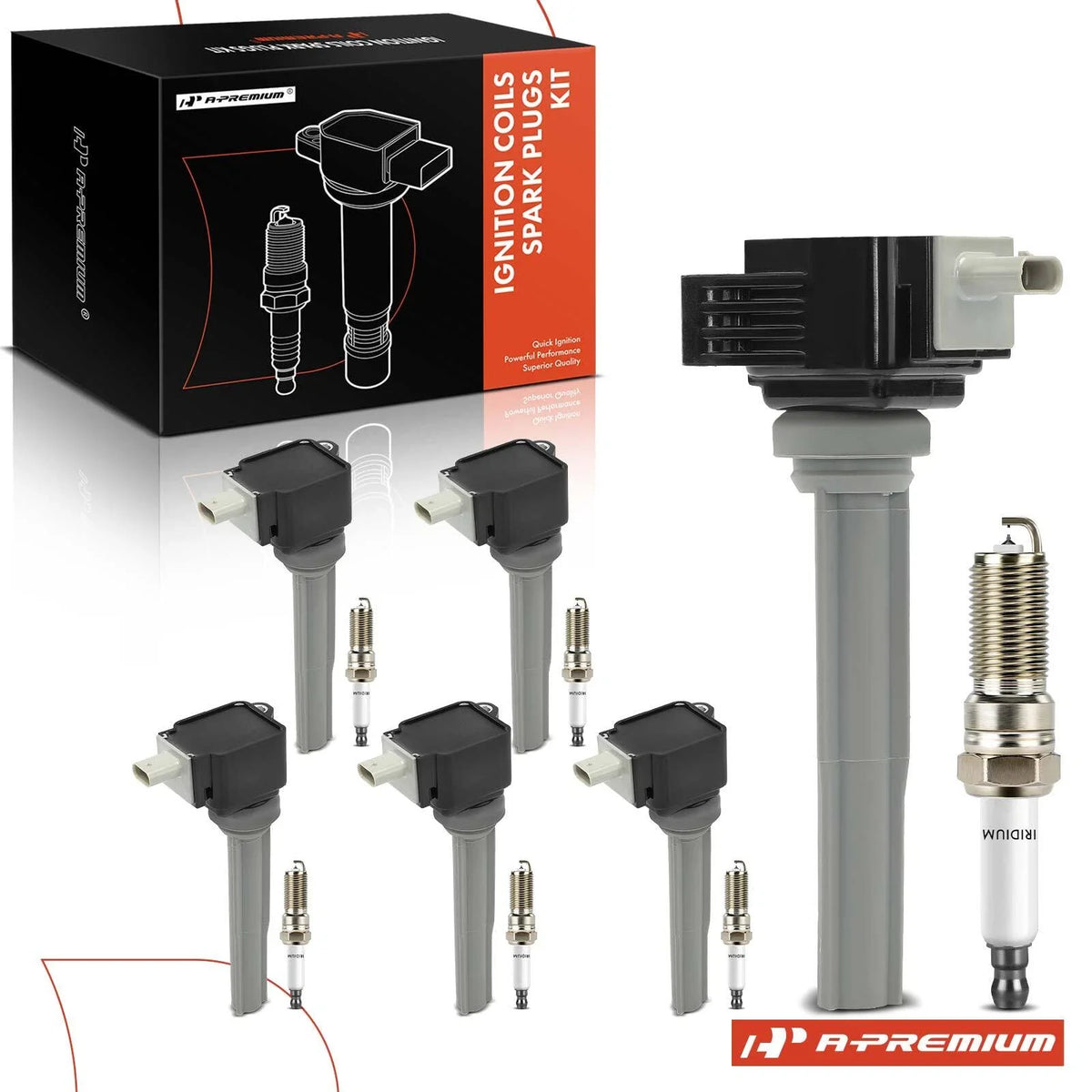 Set of 6 Ignition Coils & Spark Plugs for Ford F150 Edge