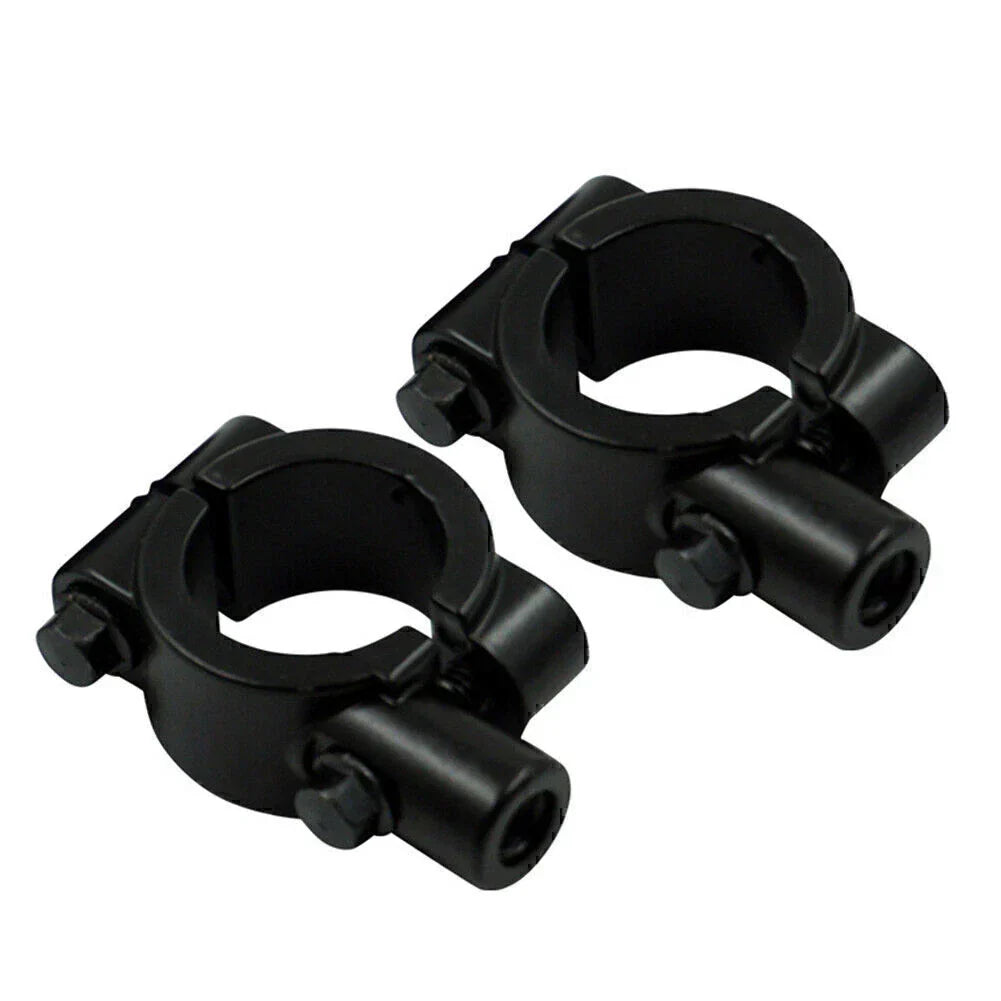 Black 25MM M10 Motorcycle Handlebar Mirror Mount Clamp