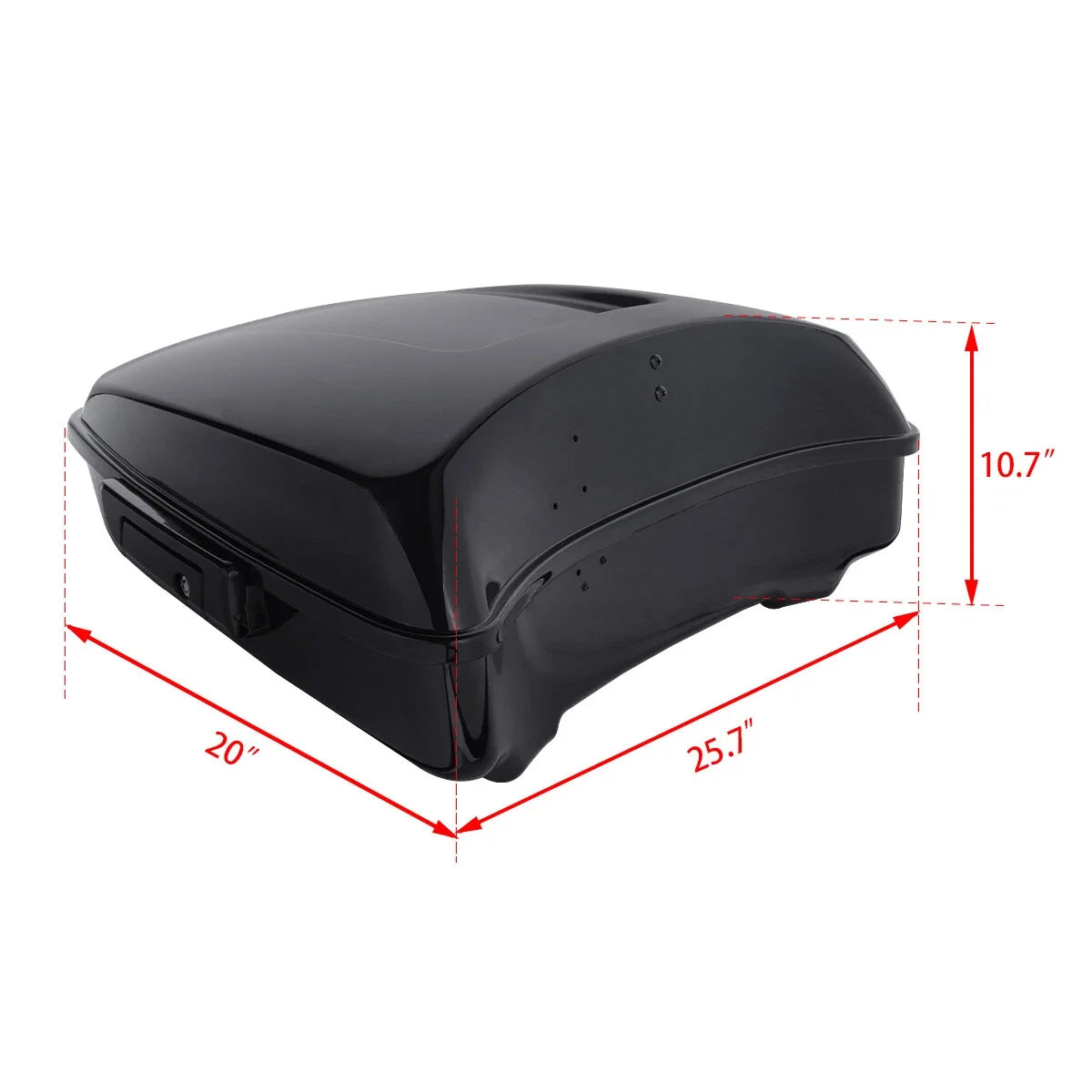 Chopped Trunk with Backrest Pad Mount Rack for Harley Electra Road Glide (2014–2023)