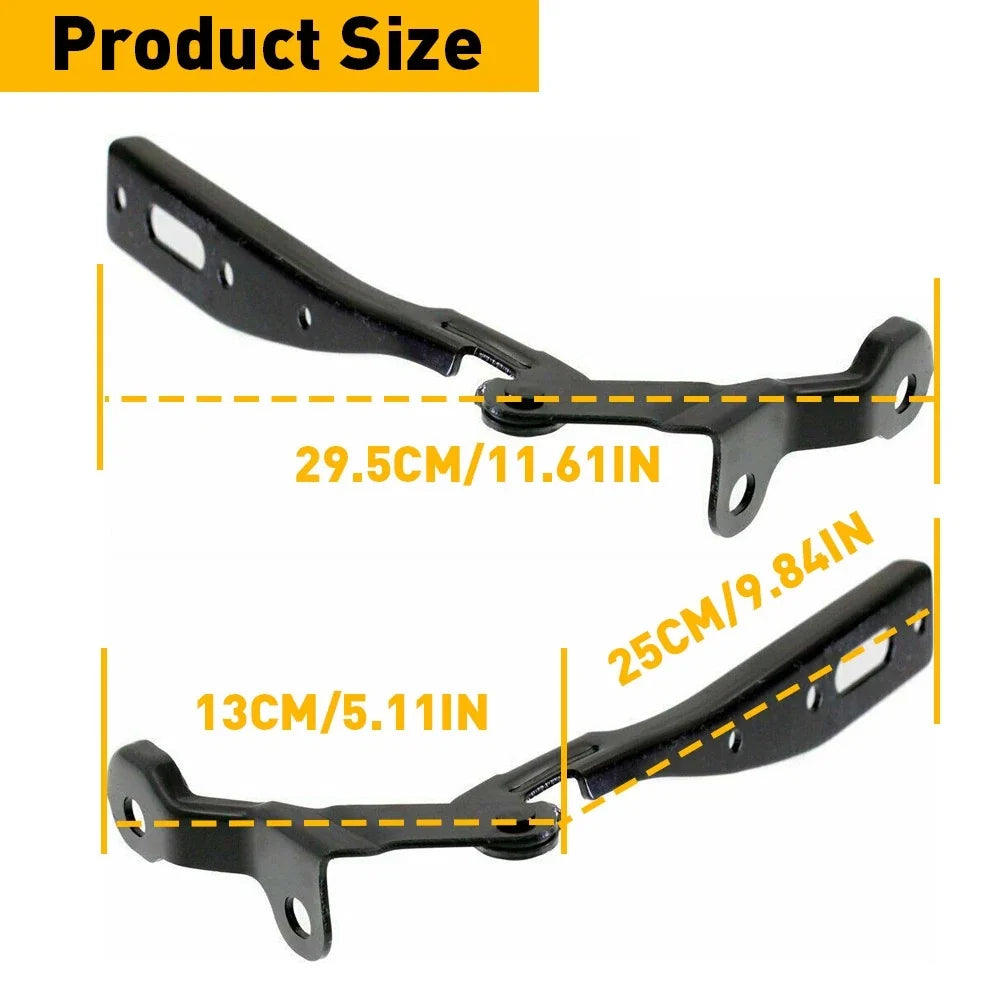 2X Hood Hinge Pair for Honda Accord (2013–2017)