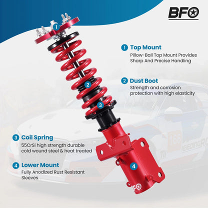 Coilover Kit with Shock Springs for Ford Mustang GT 2005-2014