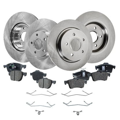 Disc Brake Rotors with Pads Kit for Volvo S40 C30 C70 V50 2005-2011