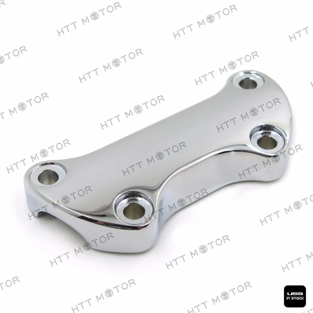 Handlebar Riser Clamp Smooth Chrome for Harley FX FXR Dyna Softail 1974-2006