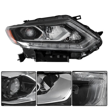 LED Headlight Assembly Right for 2014-2016 Nissan Rogue No Auto Control