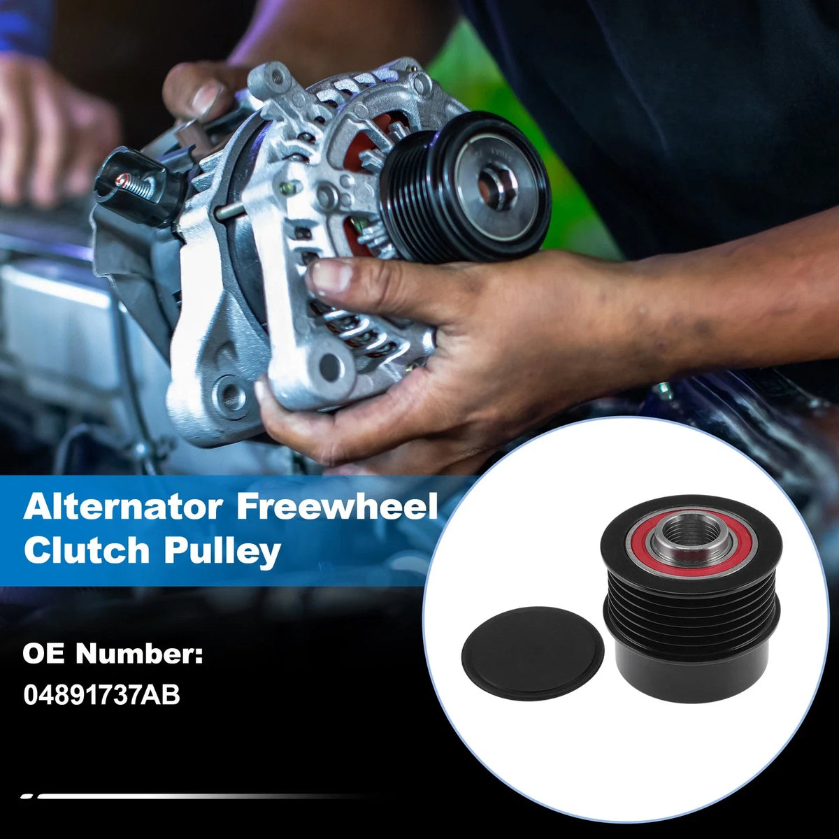 04891737AB Alternator Freewheel Clutch Pulley for Dodge Journey (2009–2019)