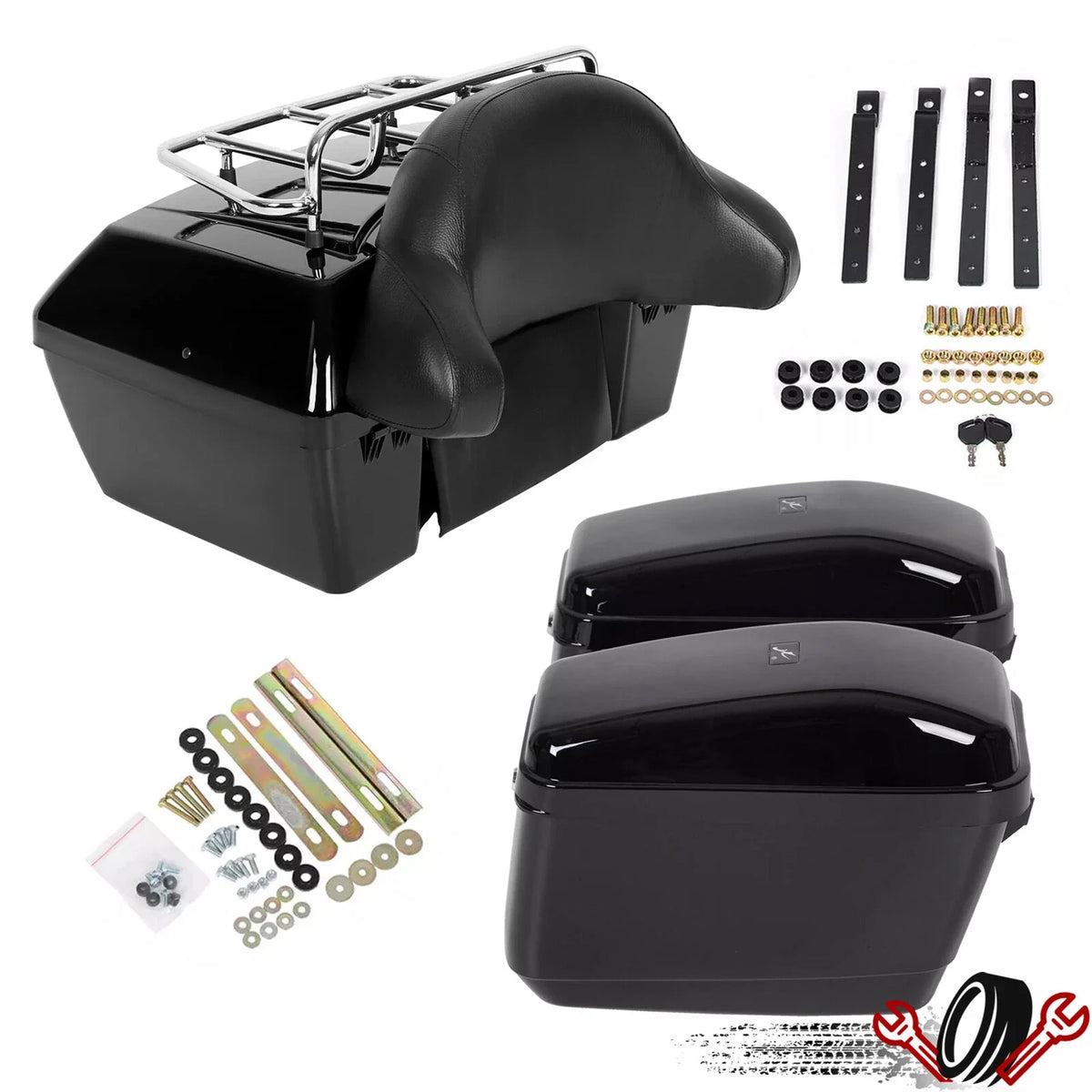 Saddle Bags & Luggage Trunk for Harley Motorcycle