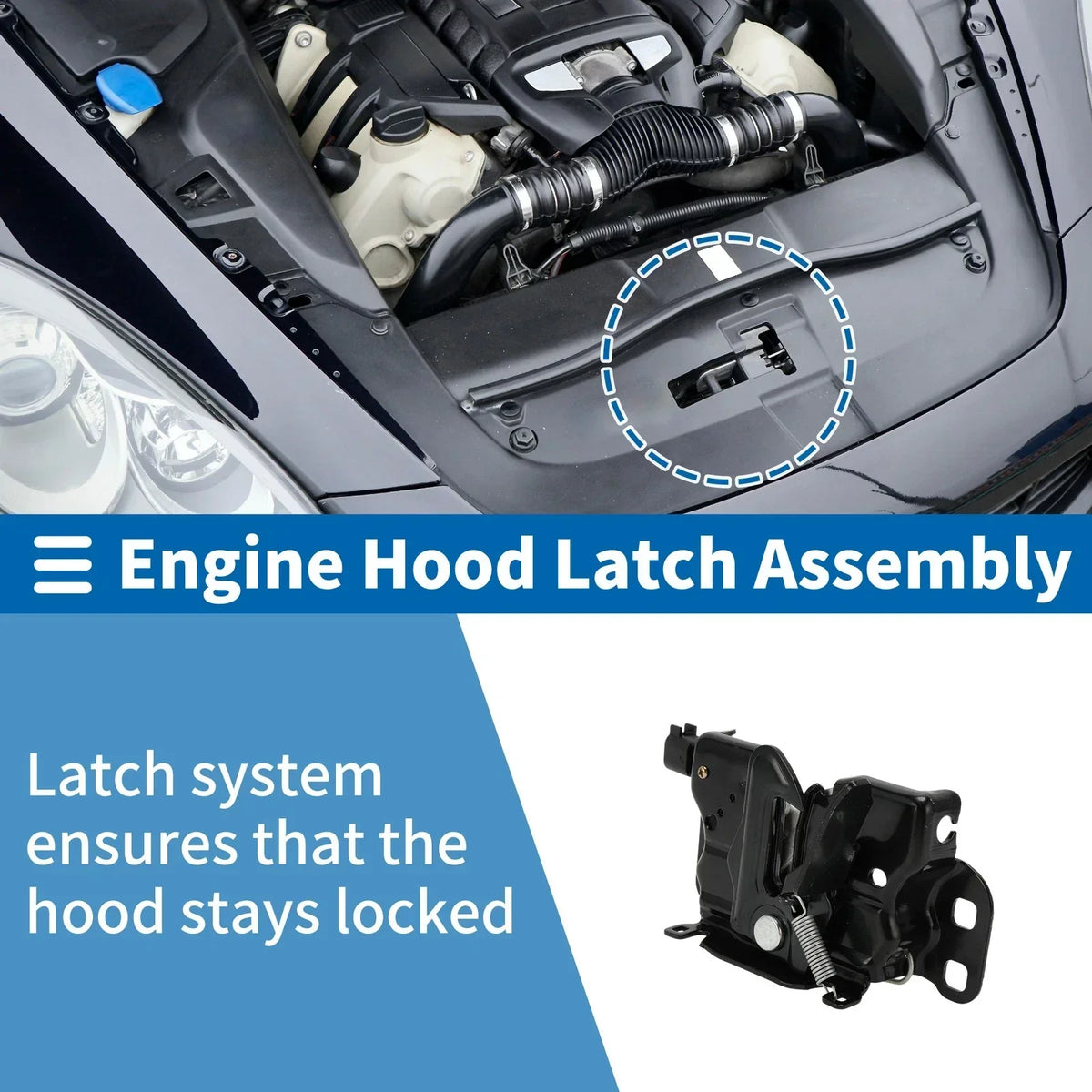 Hood Latch Assembly - Quality Parts for Dodge Challenger (2011-2015)