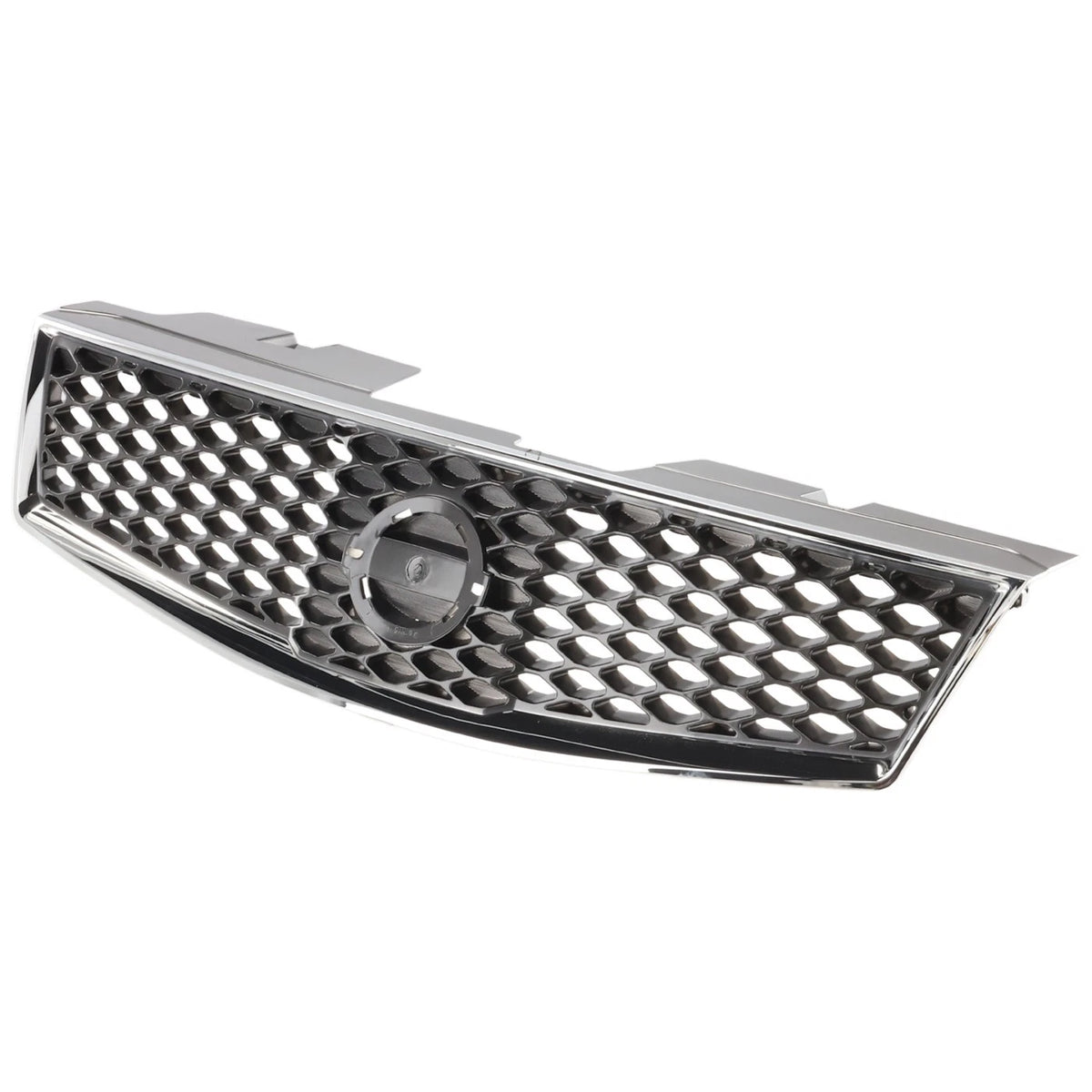 Grille for Nissan Sentra (2009–2012) Chrome Shell with Gray Insert