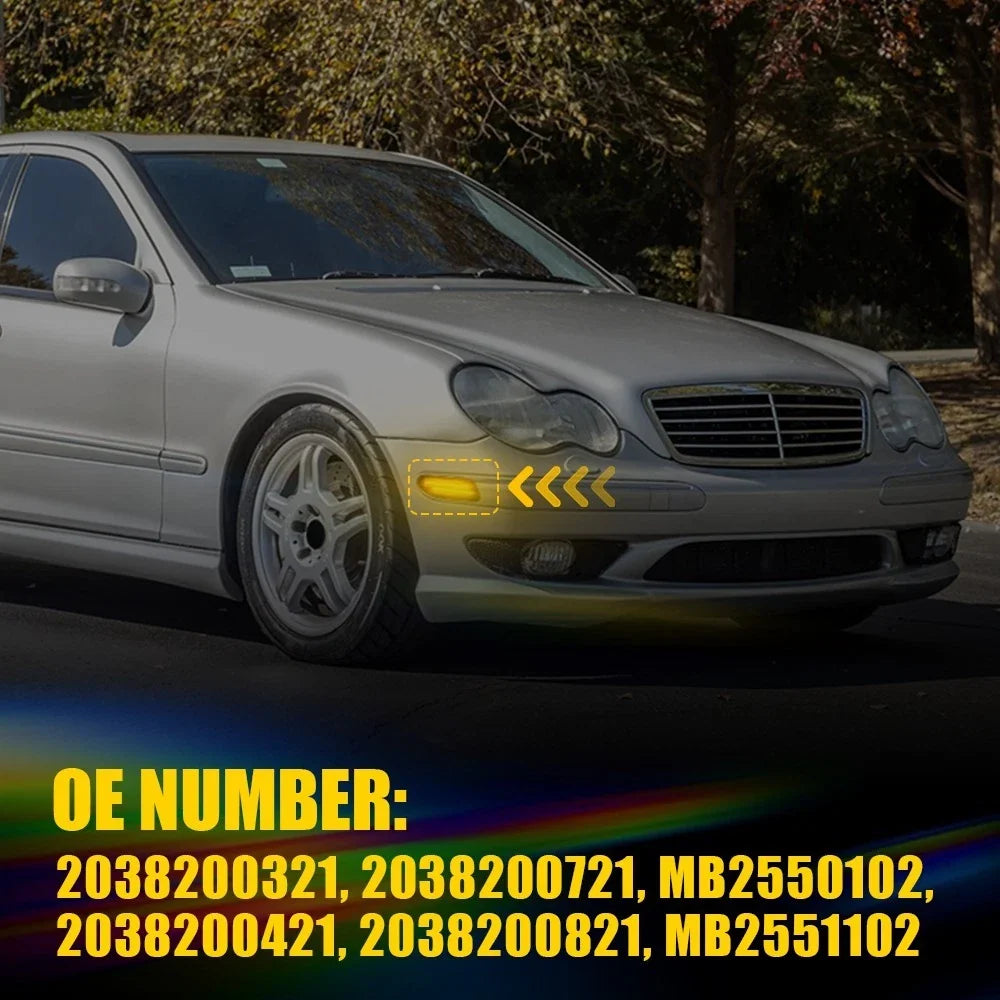 LED Side Markers Front Plug & Play for Mercedes W203 C350 2006-2007