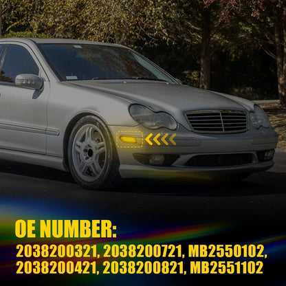LED Side Markers Front Plug & Play for Mercedes W203 C350 2006-2007