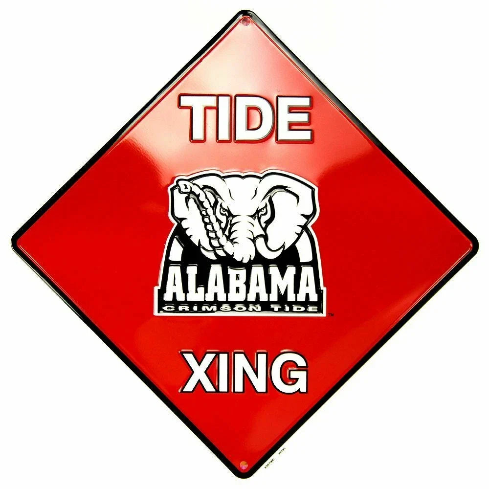 12" x 12" Alabama University Crimson Tide Street Crossing Sign
