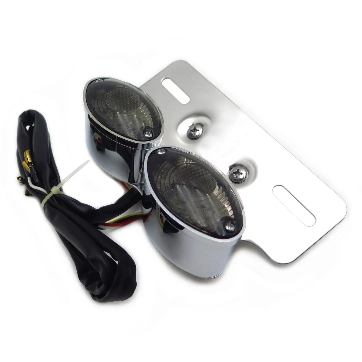 Rear Brake Stop Light with LED License Plate Bracket for Motorcycle