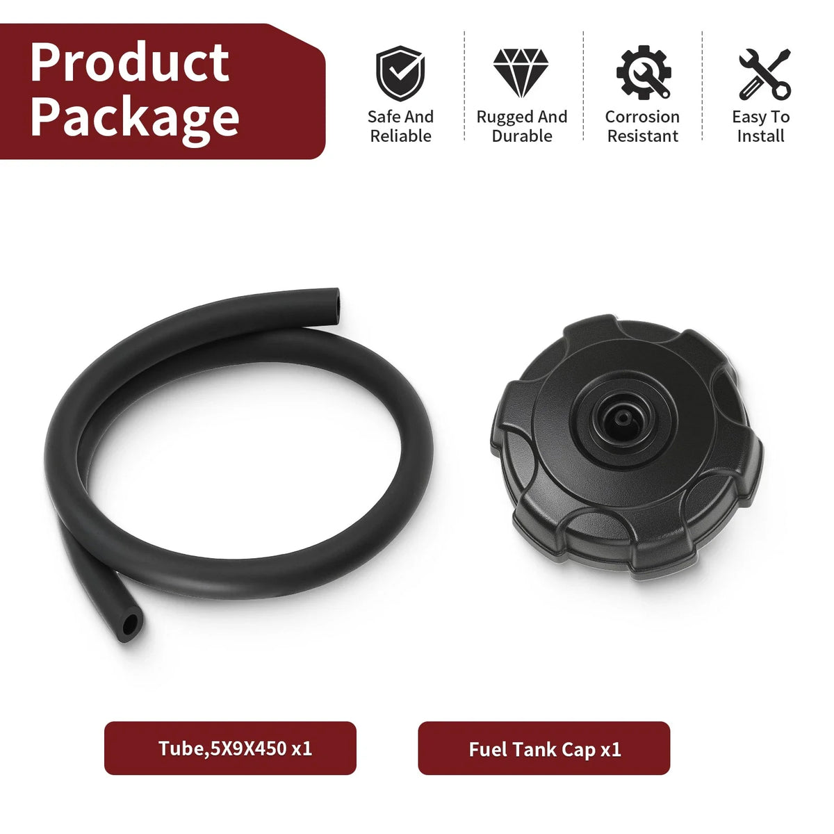 51048-1133 Fuel Tank Cap & Tube for Kawasaki Prairie 300 1999-2002