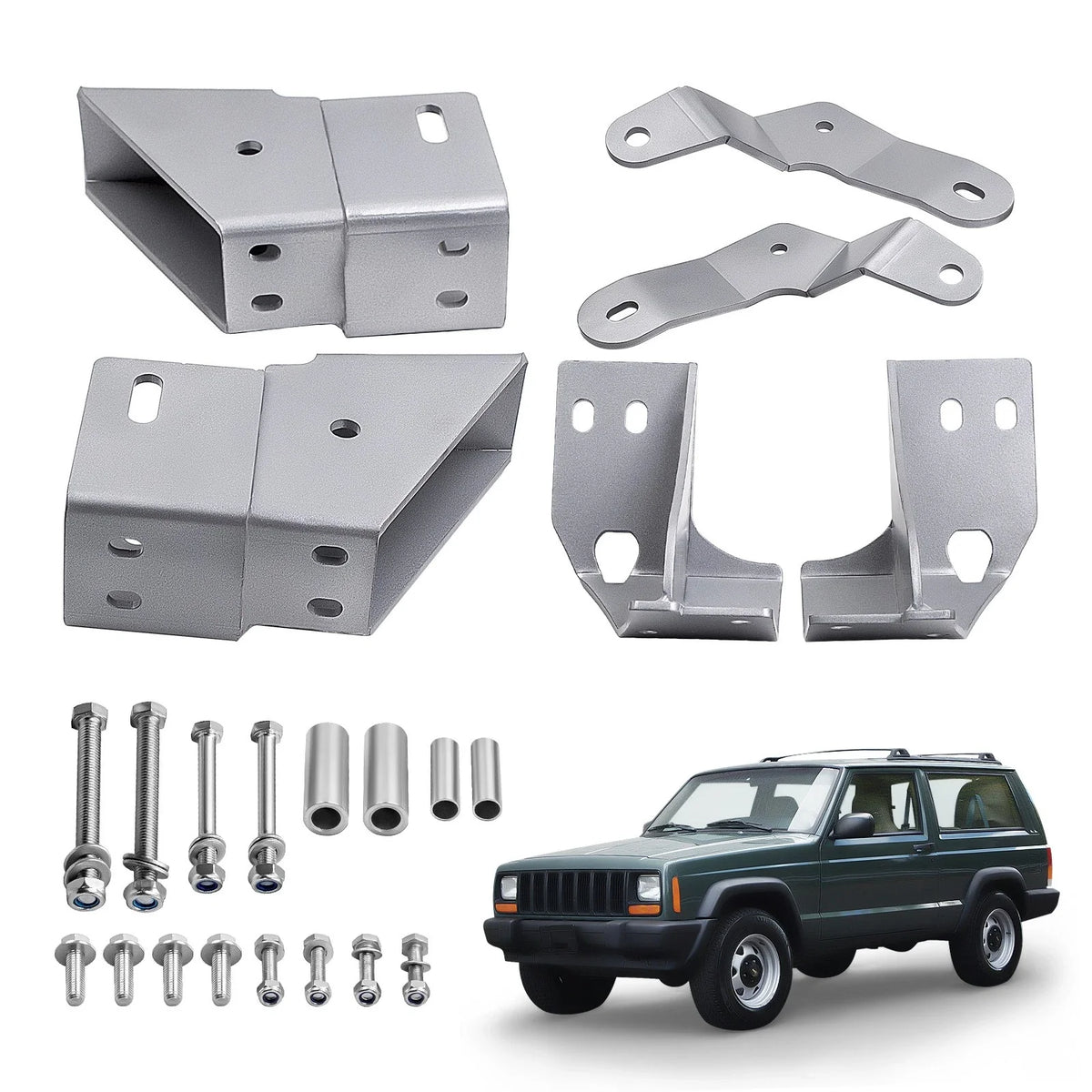 Front Control Arm Relocation Bracket Kit for Jeep Cherokee XJ (1984–2001)