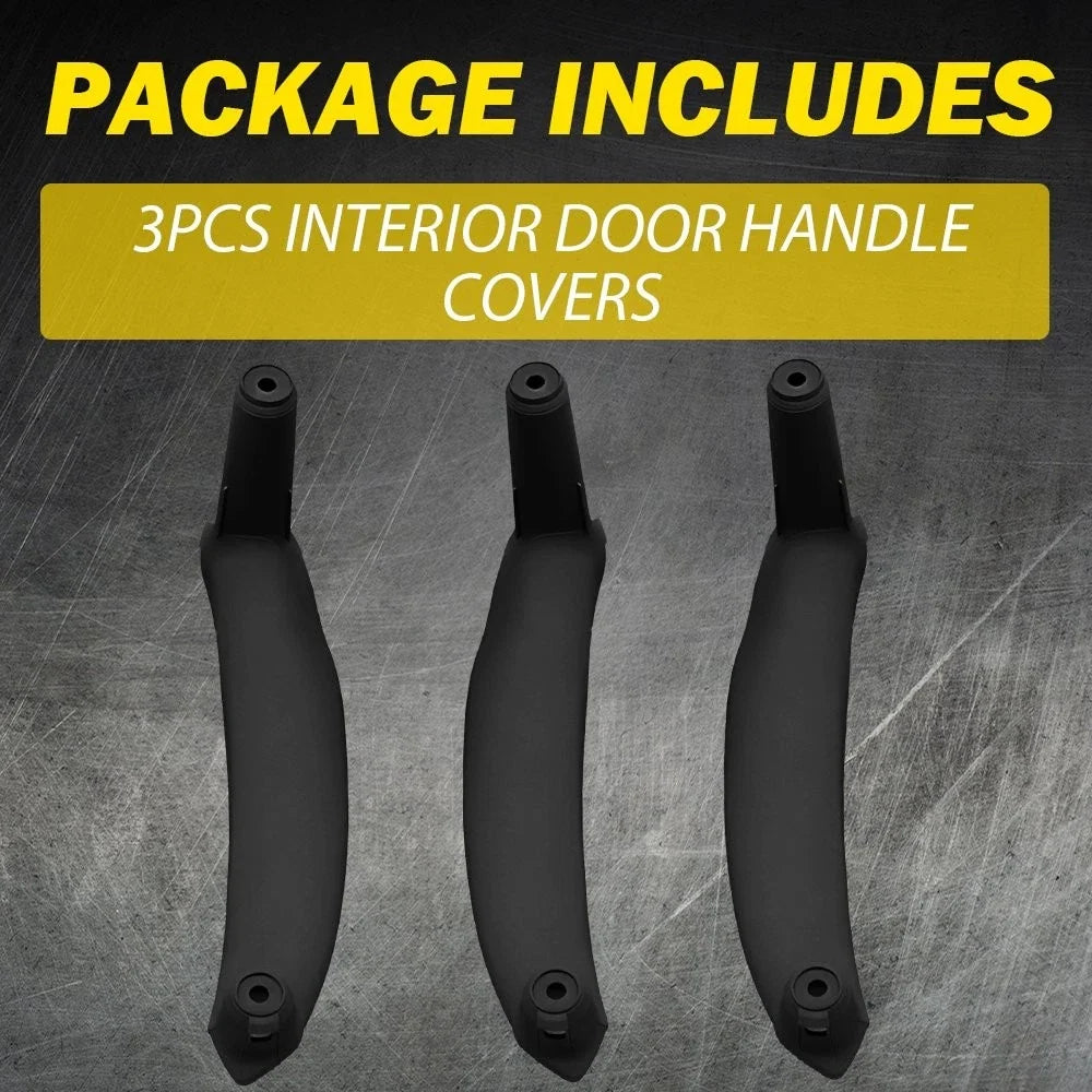 Interior Door Handle Cover Trim in Black for BMW X6 E72 2008-2011